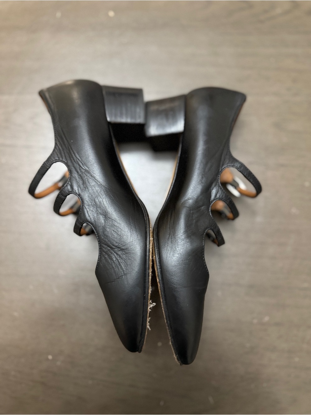 C’AREL PARIS Black leather Mary Jane pumps - Picture 5 of 12